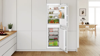 Bosch KIN85NFE0G Series 2 with freezer at bottom 177.2 x 54.1 cm flat hinge Integrated Fridge Freezer White