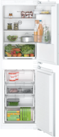 Bosch KIN85NFE0G Series 2 with freezer at bottom 177.2 x 54.1 cm flat hinge Integrated Fridge Freezer White