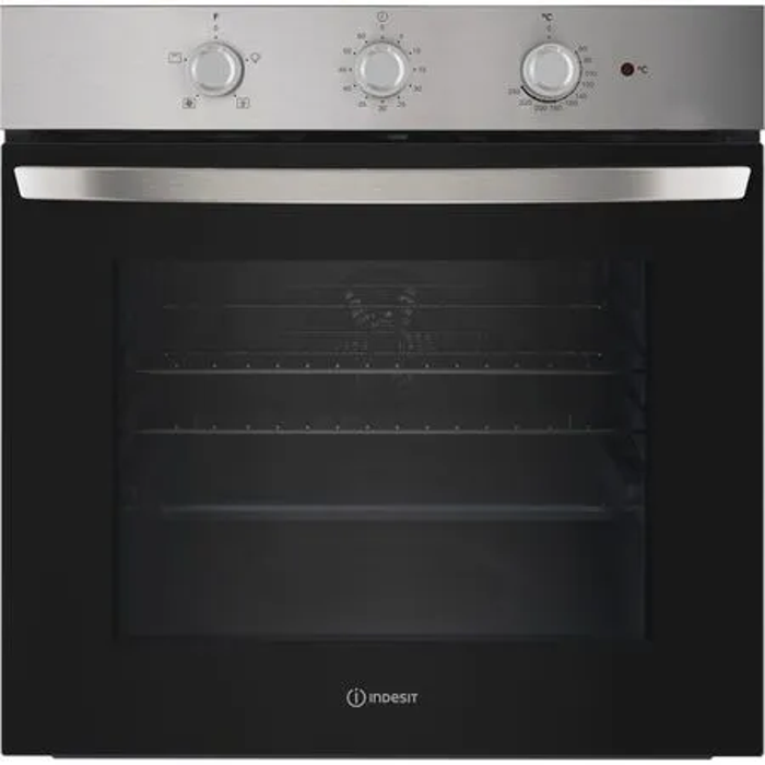 Indesit IO233XUK Click&Clean Fan Built-in Single Electric Oven Inox