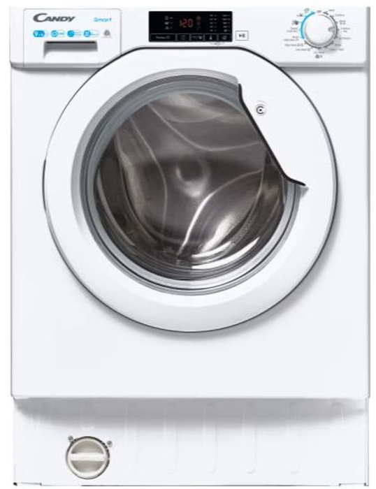 Candy CBD495D1WE/1-80 9 Kg, 1400 RPM Integrated Washer Dryer White