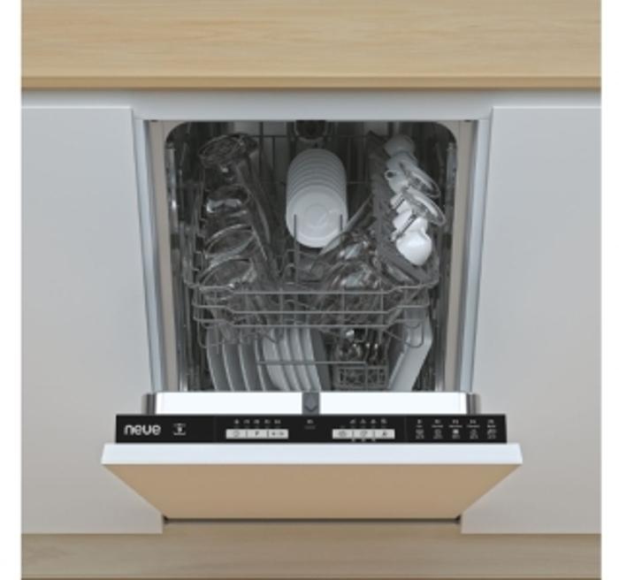neue NDIH1L949-80 45cm Slimline 9 place settings Integrated Dishwasher 