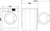 Indesit CYDC82WWGL 8KG  Condenser Sensor Dry Tumble Freestanding Dryer White