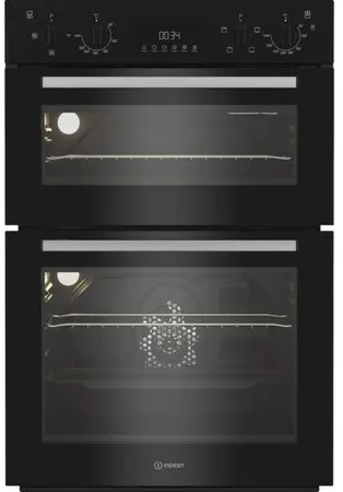 Indesit DII10DB  96L / 36L Fan Built-in Double Electric Oven Black