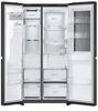 LG GSXE90EVDD 628L InstaView™ Side-By-Side (Plumbed-in) American Style Fridge Freezer Black Steel