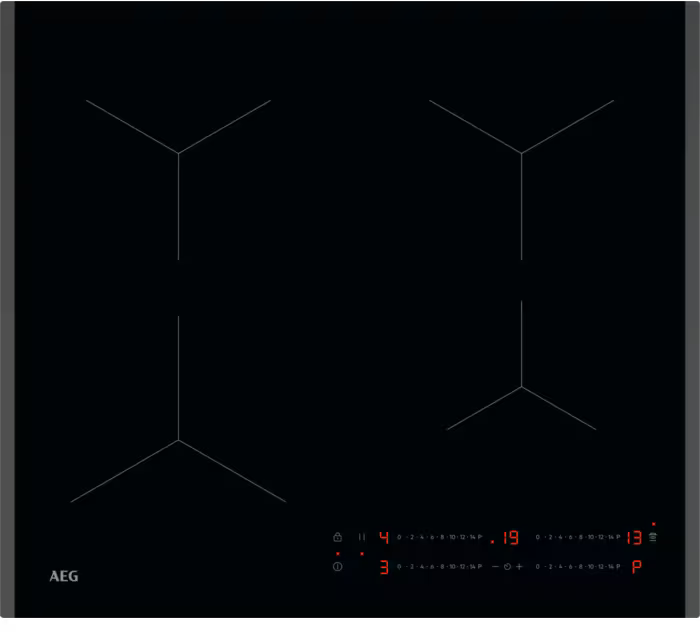 AEG SO64IA0SCB 5000 59cm 4 Cooking Zones Induction Hob Black