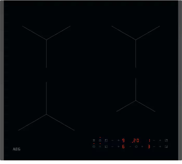 AEG TN64IA04FB 5000 60cm 4 Cooking Zones Induction Hob Black