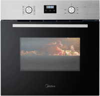 Midea MBO65M90D2-X 70L Rotary Dials with digital timer 14 amps Built-in Single Electric Oven Stainless steel