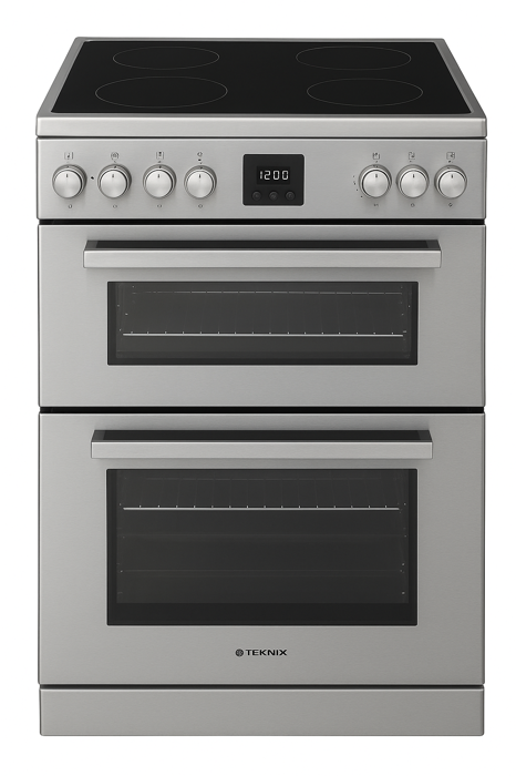 Teknix TKED64INDX 60cm Double Oven Freestanding Induction Cooker Stainless steel