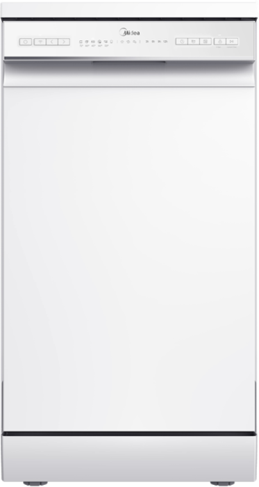 Midea MDWEF1034C(W)-WG-UK 45cm 10 Place Settings Freestanding Dishwasher White