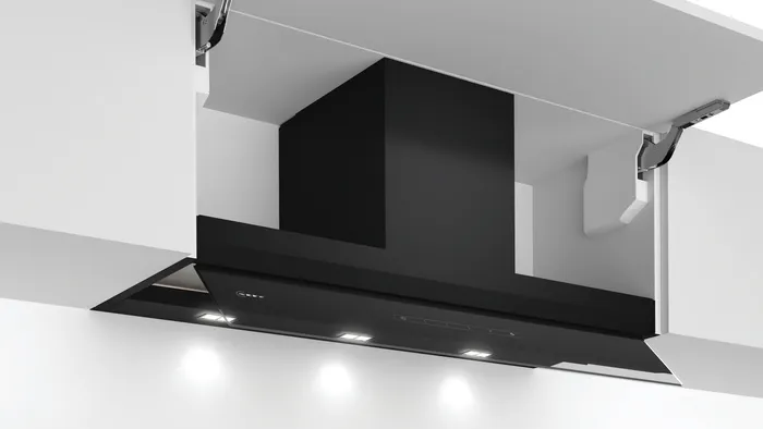 NEFF D95XAM2S0B N 70 Integrated Design Hood 90 cm clear glass black Hood Black