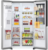 LG GSGV80PYLL 635L InstaView™ Side-By-Side Frost Free Plumbed-in American Style Fridge Freezer Prime Silver