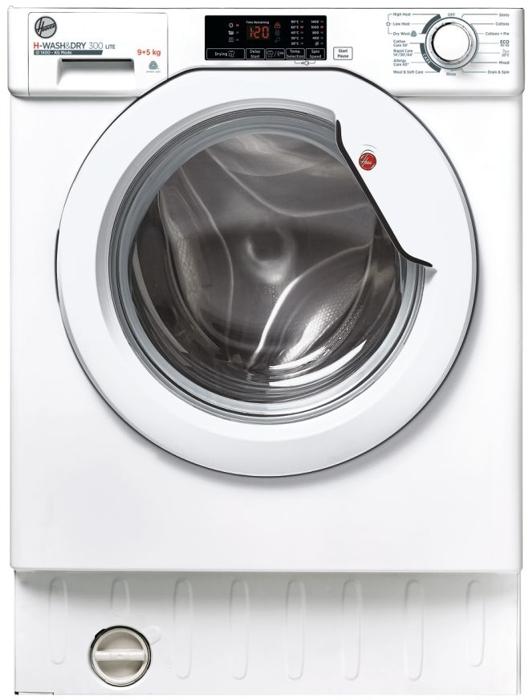 Hoover HBD495D1E/1-80 9kg/5kg, 1400 Spin Integrated Washer Dryer White