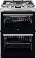 AEG CGX6130ACM 60cm Double Oven Freestanding Gas Cooker Stainless steel