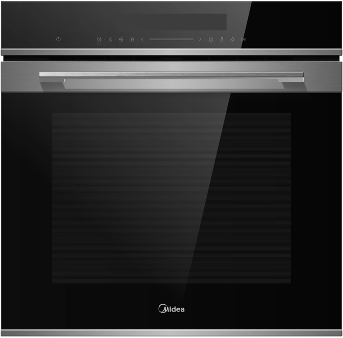 Midea MBO7NP30T0-SS 72L Full touch control, timer and pyrolytic(15  Amp) Built-in Single Electric Oven Stainless steel