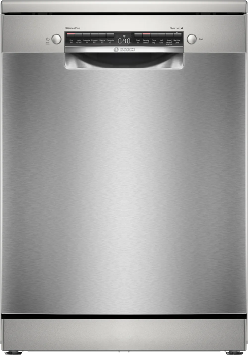 Bosch SMS4EKI06G Series 4 60 cm 13 Place settings Freestanding Dishwasher Brushed Steel