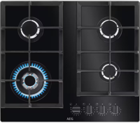 AEG HKB64420NB 6000 Gas On Glass Hob 60cm Gas Hob Black