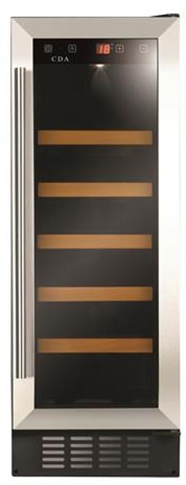CDA FWC304SS 30cm Under Counter Slimline 20 Bottles Wine Cooler Stainless steel