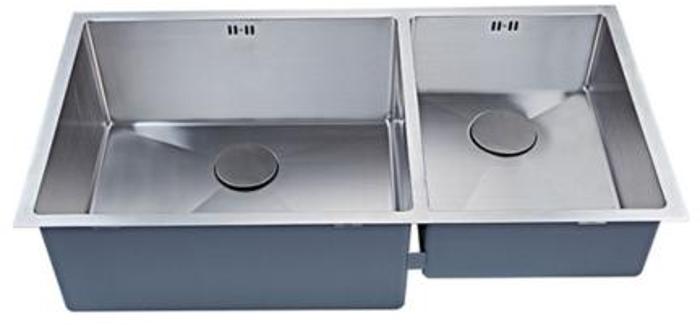 1810 ZENDUO15 550/340U XXL Deep BB: Undermount Sink Stainless steel