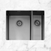 Caple Mode 3415 RH (Inset or Undermount) 1.5 Bowl Undermount Sink Gunmetal