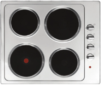 Statesman EH160SS 4 Plate 60cm Solid-Plate Electric Hob Stainless steel