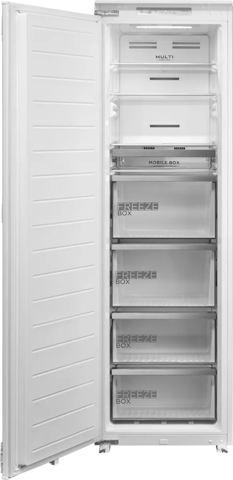 Midea MDRE306FGE01D Total No Frost 212L with Sliding Door Hinge Integrated Freezer White