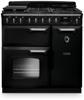 Rangemaster CLDL90DFPGBL/CM1 Classic Deluxe 90 Dual Fuel 14536 Dual Fuel Range Cooker Black / Chrome