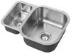 1810 ETRODUO 589/450U REV ED/5845/U/MSREV/031  1.5B Undermount Sink Stainless steel