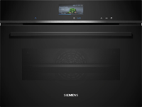 Siemens CS736G1B1 iQ700 compact oven with steam function 60 x 45 cm Built-in Single Electric Oven Black