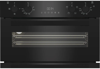 Hotpoint DUH12G1B 72cm Built Under Double Fan Oven with Telescopic Shelf Built-Under Double Electric Oven Black