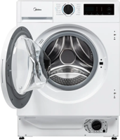 Midea MFA06D80BA10W 8kg Wash and 7kg Dry 1400rpm ( With FREE Eureka NEY100 Cleaner - While stock lasts) Integrated Washer Dryer White