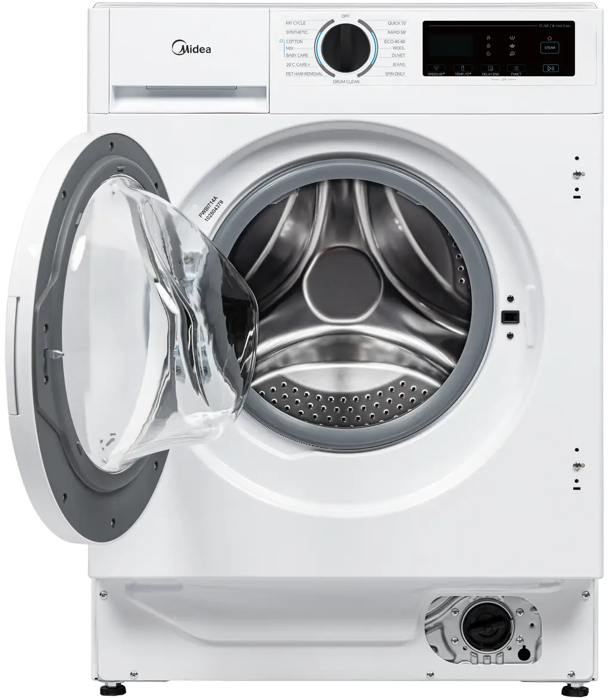 Midea MFA06D80BA10W 8kg Wash and 7jg Dry 1400rpm ( With FREE Eureke NEY100 Cleaner - While stock lasts) Integrated Washer Dryer White