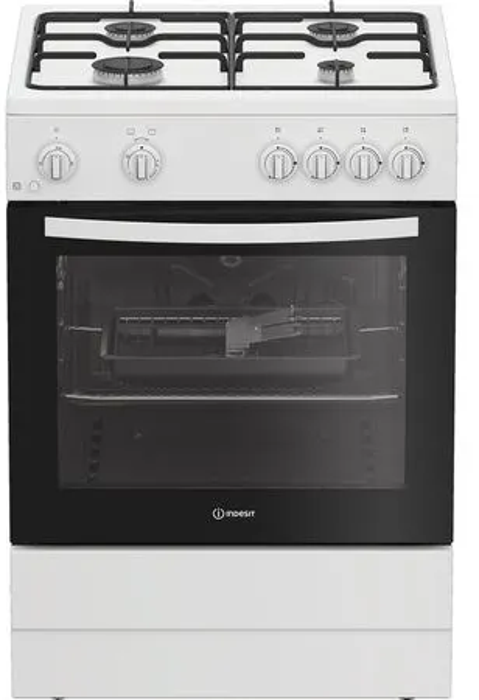 Indesit I6GGMMW 60cm Single Cavity Freestanding Gas Cooker White