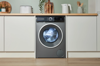 Bosch WGH254ARGB Series 6 front loader 10 kg max. 1400 rpm + WQH246DRGB Series 6 Heat pump tumble dryer 9 kg Cast iron grey Freestanding Washing Machine and Dryer 