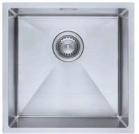 White Label WL0301 Contemporary Plus 400U 1 Bowl Undermount Sink Satin Finish