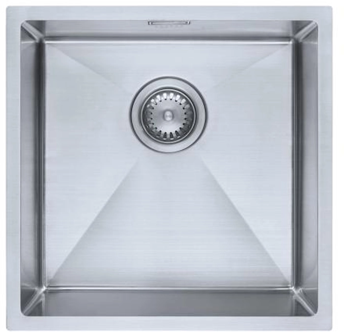 White Label WL0301 Contemporary Plus 400U 1 Bowl Undermount Sink Satin Finish
