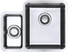 White Label WL0204 Contemporary 1.5 Bowl 160/340 Big Bowl Right 160/340 Undermount Sink Satin Finish