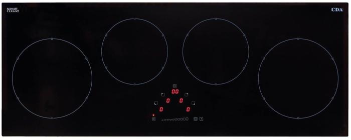 CDA HN9626FR 90cm Four Zone Linear Induction Hob Black