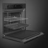 Smeg SF6200TBI Musa 60cm Thermo-ventilated, Vapor Clean (13 Amps) Built-in Single Electric Oven Black