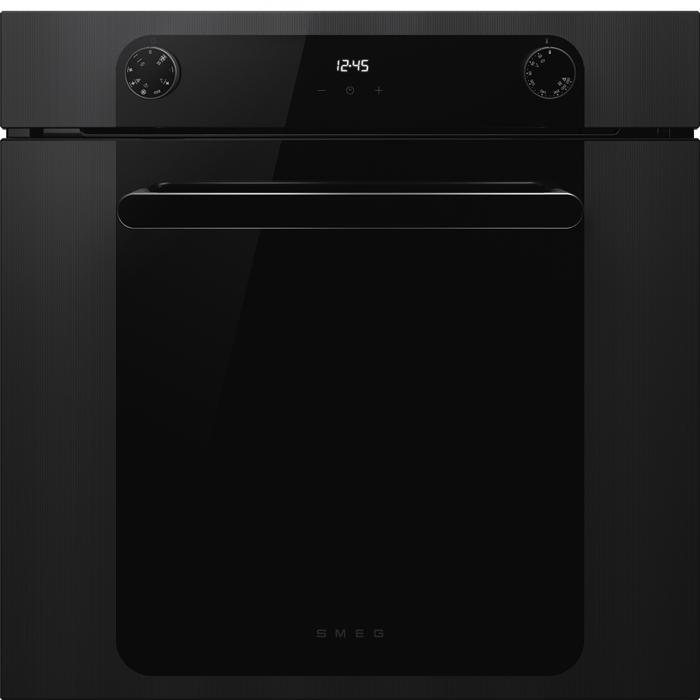 Smeg SF6200TBI Musa 60cm Thermo-ventilated, Vapor Clean (13 Amps) Built-in Single Electric Oven Black