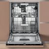 Hotpoint H8IHT59LSUK  Full Size with Maxi Space 14 place settings Integrated Dishwasher White