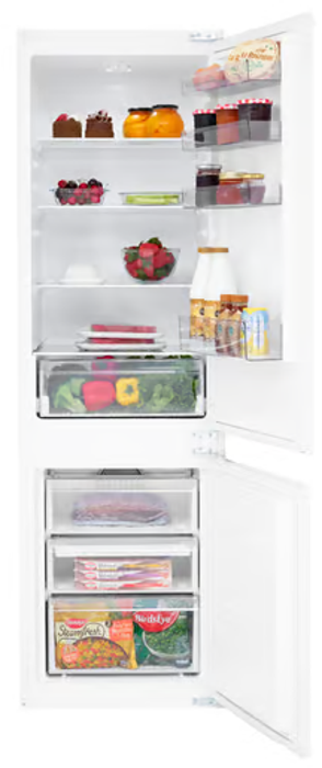 BEKO ICQFD173 Frost Free Combi  70/30 Integrated Fridge Freezer White