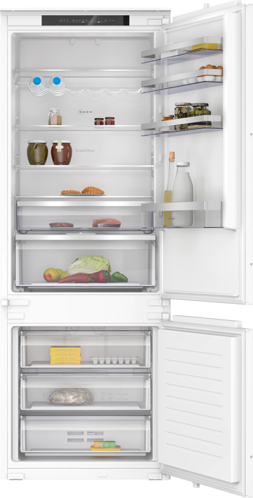 NEFF KB7962SE0  N 50 Built-in with freezer at bottom 193.5 x 69.1 cm sliding hinge Integrated Fridge Freezer White
