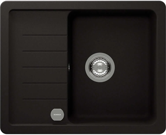 Schock SCH-PIND100XSAGNE/4301 Pinedo D 100XS 1.0 Bowl Granite Inset Sink Nero