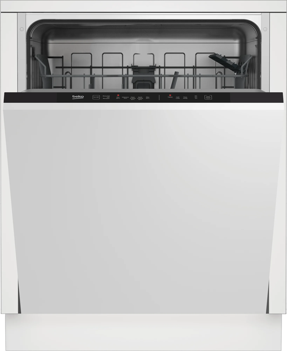 BEKO DIN15320 60cm Full Size 13 Place Settings Integrated Dishwasher White
