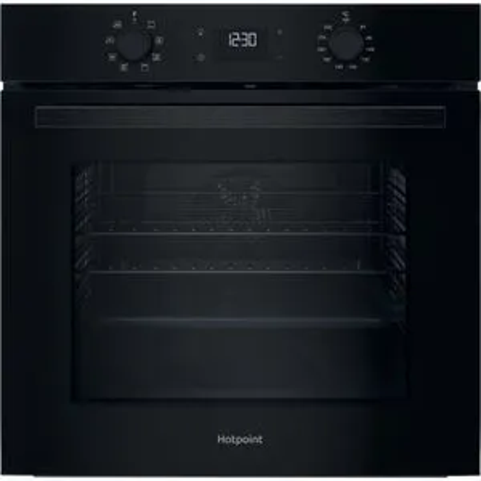 Hotpoint HO455CBUK Class 2 60cm Multifunction Oven with Multiflow Model: HO 455C B UK Built-in Single Electric Oven Black