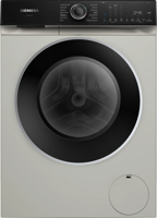 Siemens WG46H2AXGB iQ500 9 kg max. 1600 rpm Freestanding Washing Machine Silver Inox