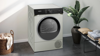 Siemens WQ46H2DXGB iQ500 Heat pump tumble dryer 9 kg Freestanding Dryer Silver Inox