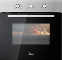 Midea MBO65M90M1-SS  Built in Oven 70L with Rotary Dials ( 13 Amps ) Built-in Single Electric Oven Stainless steel