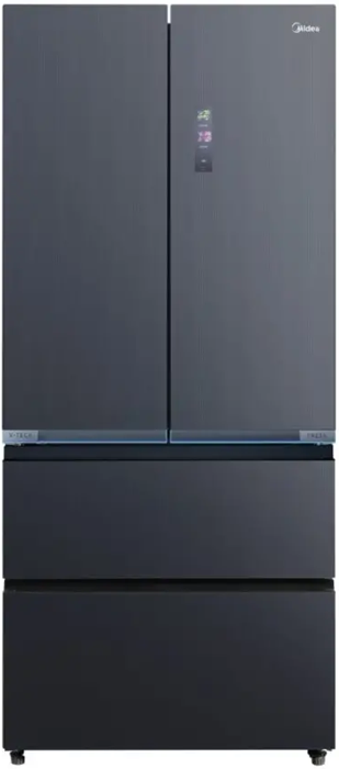 Midea MDRF705BIE70 French Style Frost Free 515Litres  (Midea Inox) American Style Fridge Freezer Grey