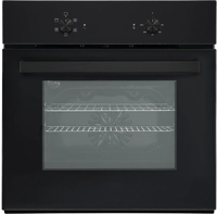 Teknix BITK263ESB 55L Slim Depth Built-in Single Electric Oven Black